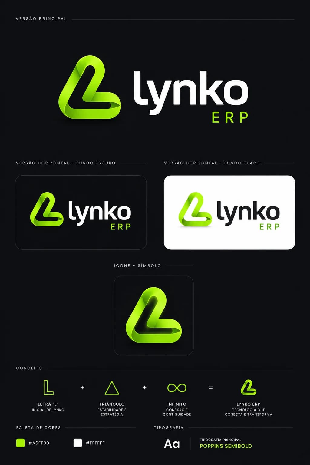 Identidade visual da Lynko ERP